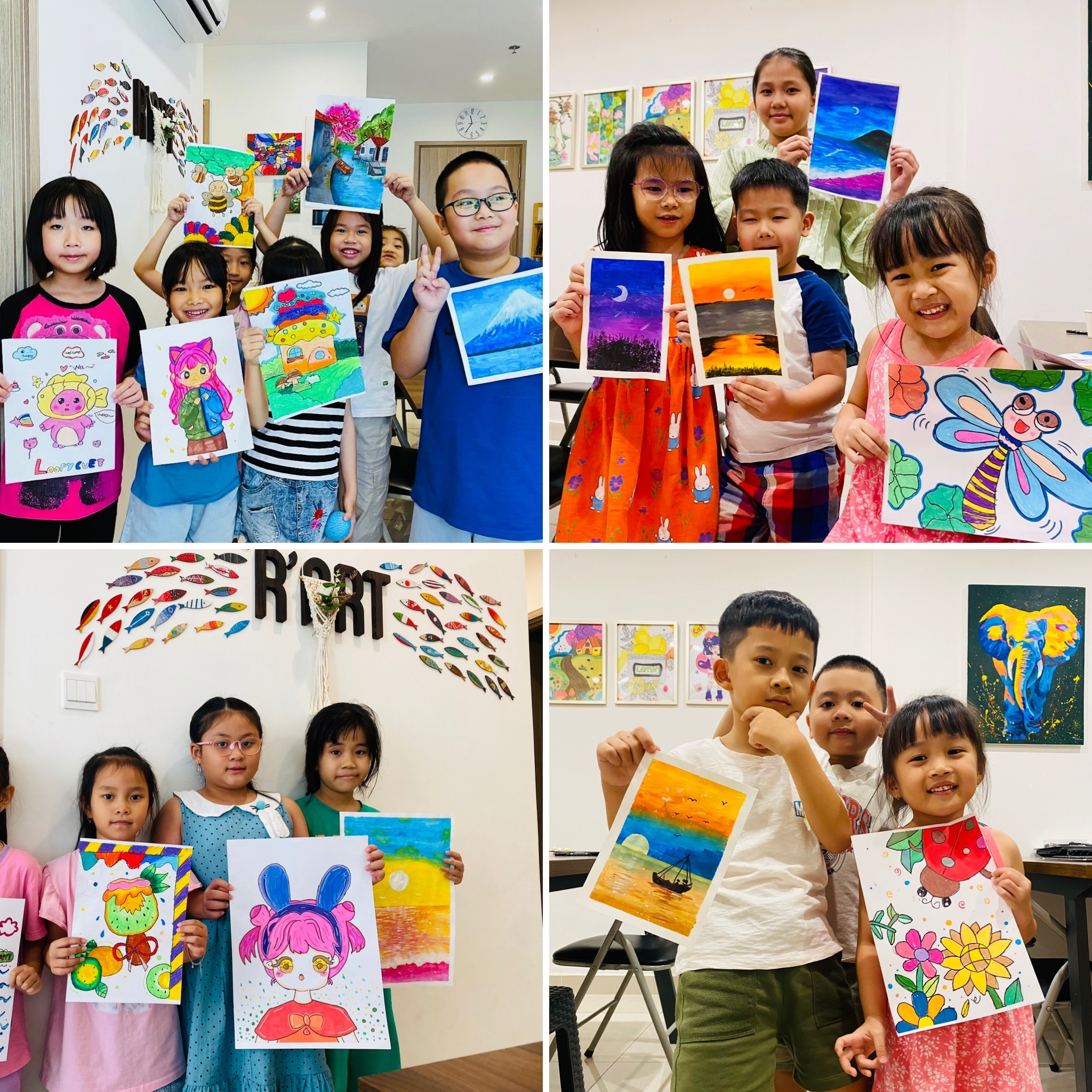 Từ đam mê đến sáng tạo: Chọn lớp Mỹ thuật phù hợp nhất ở khu vực phường Long Bình