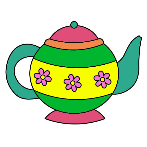 Cách vẽ Ấm Trà