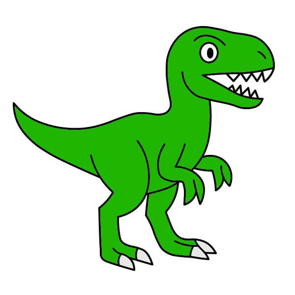 Cách vẽ Khủng long Velociraptor