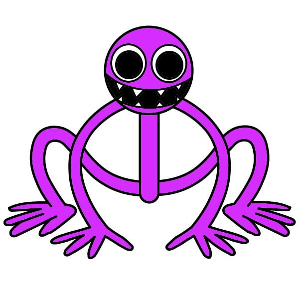 Purple Rainbow Friends 9