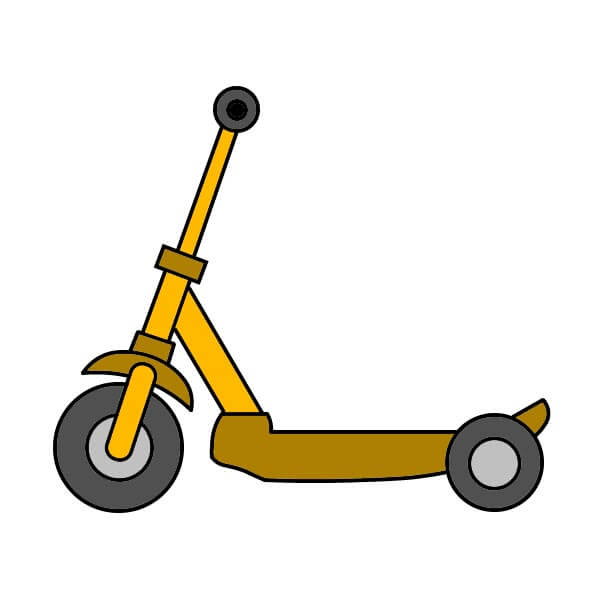 Cách vẽ Scooter