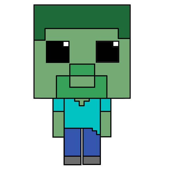 Cách vẽ Minecraft