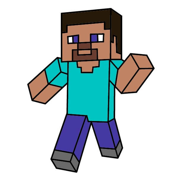 Minecraft Steve 1-8