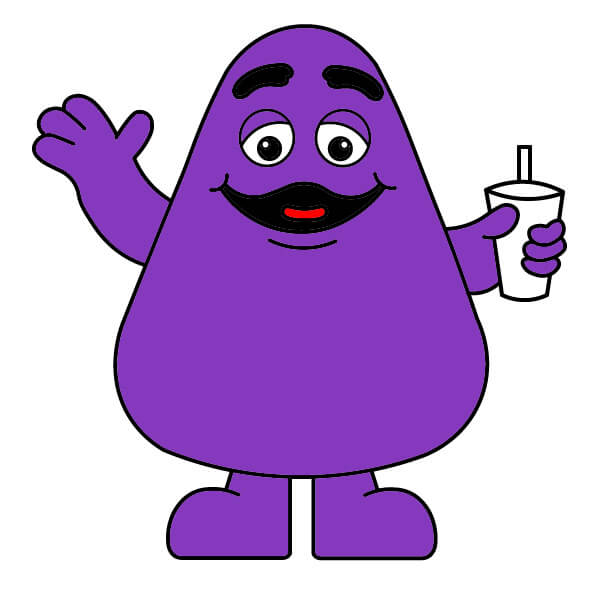 Cách vẽ Grimace