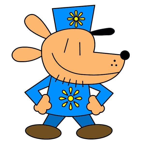 Cách vẽ Dog Man