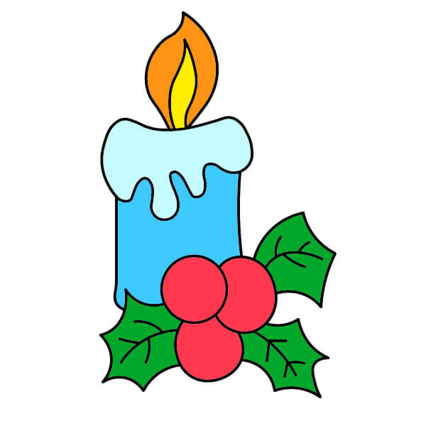 Nến Giáng sinh 6-8